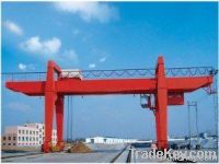 A model double girder hook gantry crane