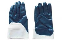 Nitrile coated safety cuff gloves/DNT-07