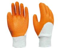 Latex interlock gloves/DLT-23