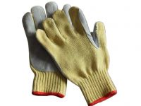 Leather palm cut resistant gloves/DAC-03