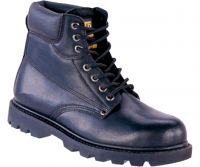 Black goodyear welted safety shoes/WJT8020