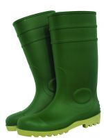 Green steel toe PVC gumboots/WGZ002-2