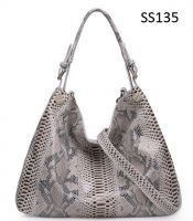 Lady's Snakeskin Tote Hobo Handbag Shoulder Bag