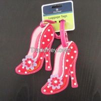 Pink High-heeled shoes Luggage Tag, Novel promotion item, Travel Accessory