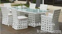 aluminum rattan garden dining furniture