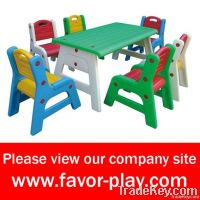 indoor new design kids plastic table and chair 2013 hot