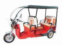 48V800W Passenger Electric Rickshaw with Roof / Battery 3 Wheeler