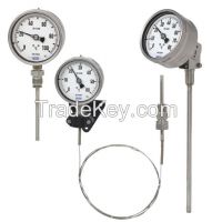 Gas-actuated thermometer Model 73, stainless steel version