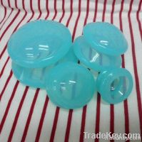 Blue transparent silicone cupping jar