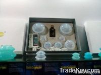 Gift set of transparent silicone cupping jar