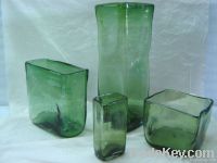 Blown Glass Rectangle Vase