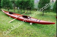 Double Kayak Dark Painted with Red bottom 19'