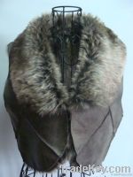 Ladies composite faux fur vest
