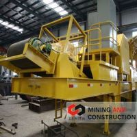 Portable crushing plant, portable plant