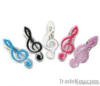 Clip with music note