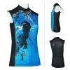 Ladies Short Sleeve Cycling Wear Guangzhou(Blue and Black)