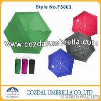 cozdal umbrella;super mini 5fold umbrella with case