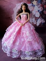 fashion doll toy clothes and bride wedding dress for 11.5"/12" dolls