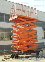 Hydraulic mobile scissor lift platform