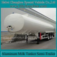 3 axle 50000L aluminum fuel tanker truck with CCC/ISO certificate