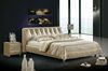 2013 fashion furniture bed was made from solid wood frame and genuine leather