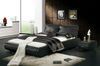 2013 black bed was made from solid wood frame and genuine leather