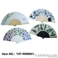 Spanish wooden fabric fans