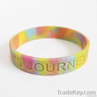 debossed silicone bracelet