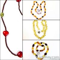 Amber baby teething necklaces
