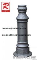 Cast aluminum street light poles base finish by sand casting