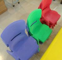 colourful plastic chair for kids