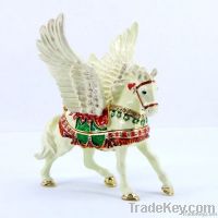 2013 New Design Decorative Vivid Flying Horse Metal Jewelry Box