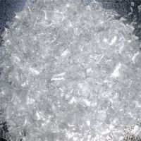 PET flakes hot washed clear  06