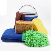 Microfiber chenille car cleaning glove