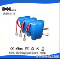 3.7V li-ion 18650 battery pack 5200mAh for portable devices