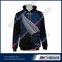 Men's zipper sublimation hoody wear with custom design