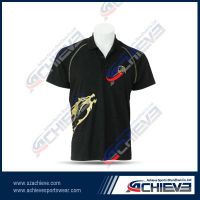 Breathable sporting polo shirt with custom design