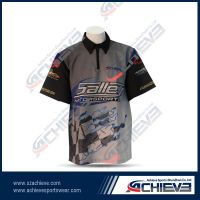 100%polyester racing shirts with custom deisgn