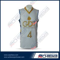 Breathable mesh basketball jerseys with your own design