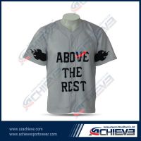 Wholesale team baseball uniform with your own design