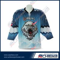 sublimation polyester  ice hockey shirts with own design