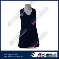 Custom design sublimated lycra netball dress