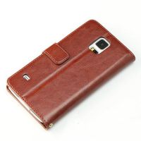 Fashion wallet pu case for s5