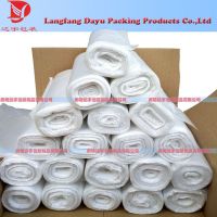 HDPE recycled material white trash liner bags