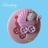 Baby carriages silicone maker for fondant cake decoration