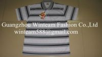 2014 wholesale readymade garments  men's polo shirt 2011 striped print shirt for men