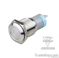 J16mm metal push button switch with non-illuminated 1contact flat type