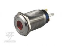 19mm SPST stainless steel point type Pushbutton Switch with LED
