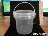 clear plastic bucket