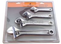 4pcs hand tools set, adjustable wrench set